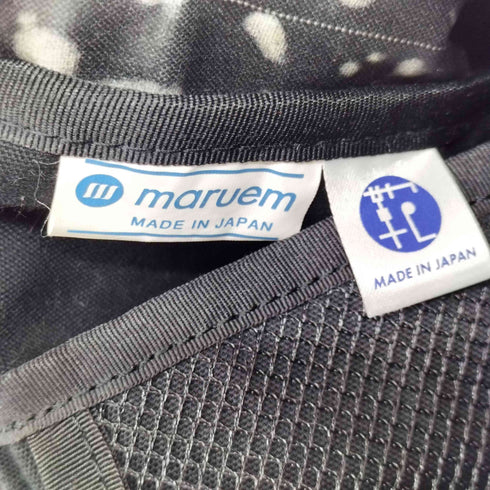 maruem社製 ストライプ キャンバス ショルダーバッグ メンズ