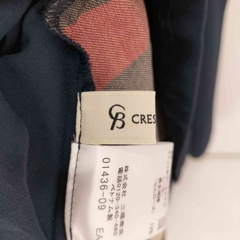 CB CRESTBRIDGE サイドチェック 切替 トレンチ キャミ ワンピース レディース JPN:M