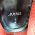 セブンユリウス _7 JULIUS サイドジップ レースアップ ミリタリー レザー ブーツ メンズ