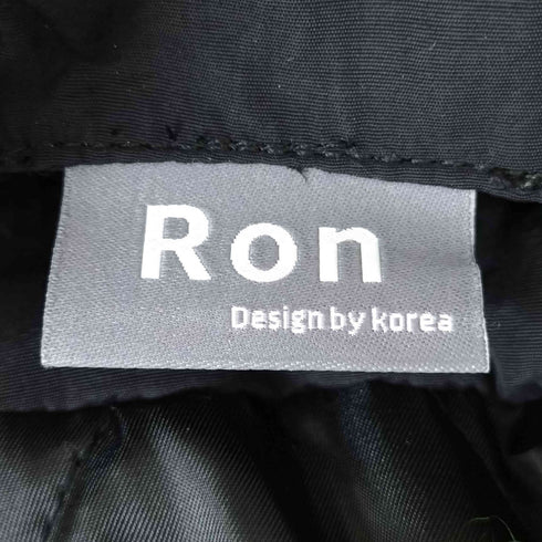 RON ダブルジップ クロップド パテッド クロップド ブルゾン 韓国 メンズ