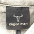 xagon man イタリア製 CHIMERA メッセージ グラフィックプリント ダメージ加工 デニムライダーズジャケット y2k メンズ import:L
