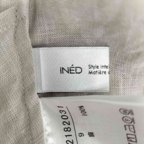 イネド INED リネンスキッパーブラウス レディース JPN:9号