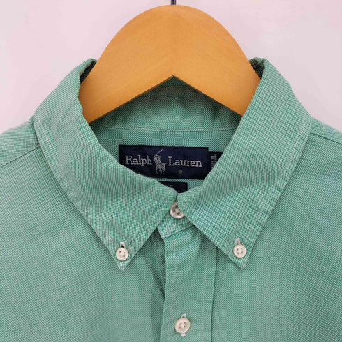 ラルフローレン RALPH LAUREN 90S BLAKE 同色ポニー 刺繍 ボタンダウン L/S シャツ メンズ import:M