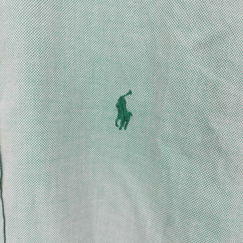 ラルフローレン RALPH LAUREN 90S BLAKE 同色ポニー 刺繍 ボタンダウン L/S シャツ メンズ import:M