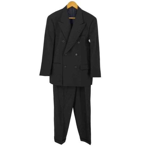 カルバンクライン CALVIN KLEIN ウール ポリ ダブルプレスト ジャケット 2タック スラックス スーツ セットアップ メンズ ジャケット 36 パンツ 30