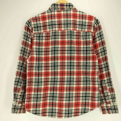 ポロジーンズカンパニーラルフローレン POLO JEANS COMPANY RALPH LAUREN 90~00S 星条旗タグ ジップアップ ダブルフラップポケット フランネル チェック シャツ メンズ import:S