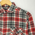 ポロジーンズカンパニーラルフローレン POLO JEANS COMPANY RALPH LAUREN 90~00S 星条旗タグ ジップアップ ダブルフラップポケット フランネル チェック シャツ メンズ import:S
