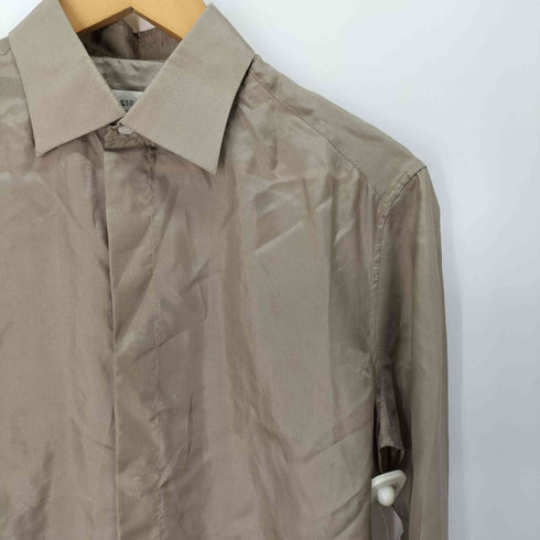 ユナイテッドアローズ UNITED ARROWS A.LETRANGE シルク100% 比翼 シャツ メンズ 38