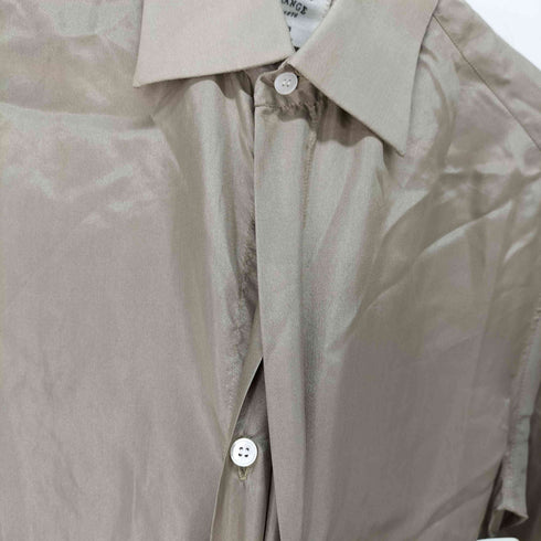 ユナイテッドアローズ UNITED ARROWS A.LETRANGE シルク100% 比翼 シャツ メンズ 38