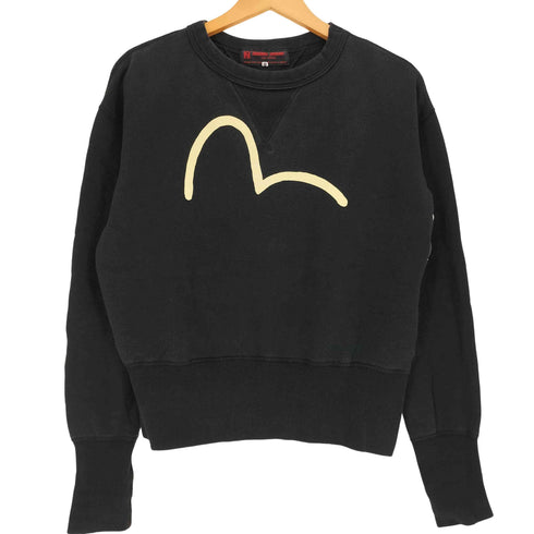 hidehiko yamane EVISU 両Vガゼット カモメプリント クルーネック スウェット メンズ US:36