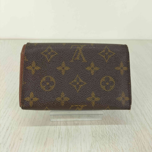 ルイヴィトン LOUIS VUITTON Portefeuille Trésor Wallet モノグラム キャンバス 2つ折 財布 レディース