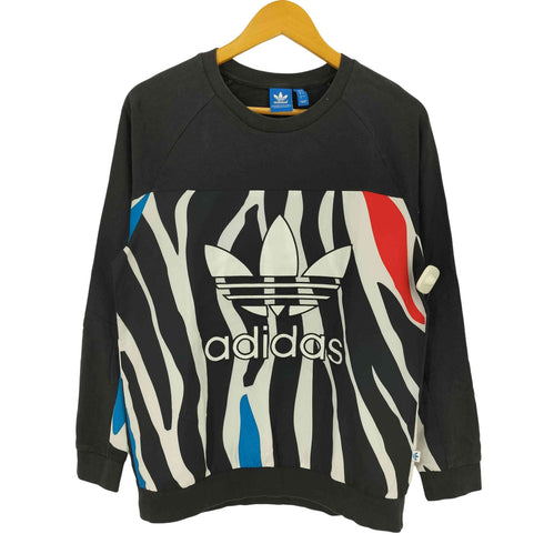 アディダスオリジナルス adidas Originals スイッチング 異素材 切替 総柄 L/S スウェット メンズ import:M