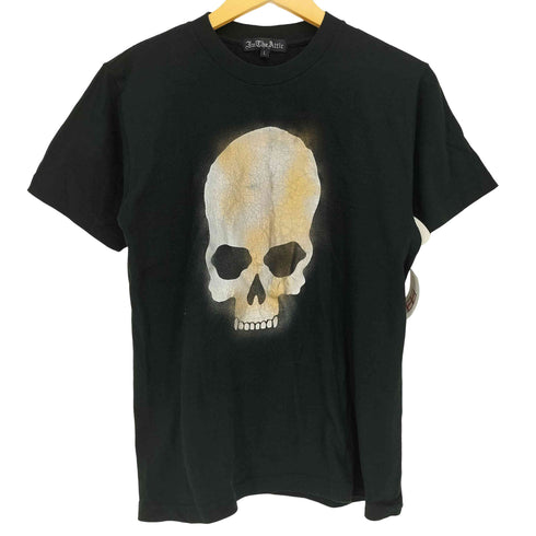 インザアティック In The Attic メッセージ 箔 スカルプリント 半袖Tシャツ y2k メンズ JPN:L