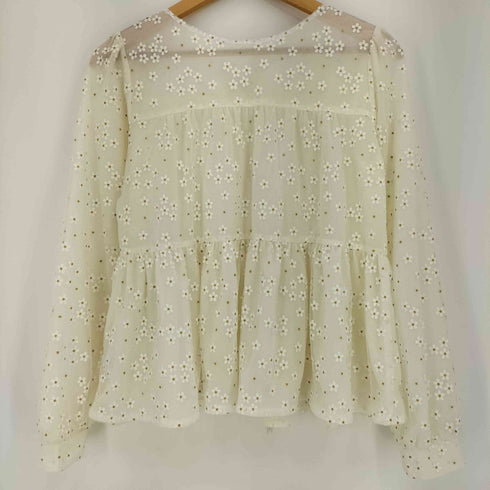 FLOWER 25ss ブロッサムチュールブラウス レディース FREE