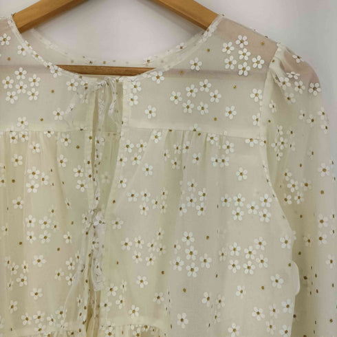 FLOWER 25ss ブロッサムチュールブラウス レディース FREE