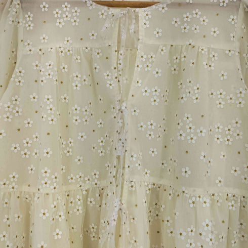 FLOWER 25ss ブロッサムチュールブラウス レディース FREE