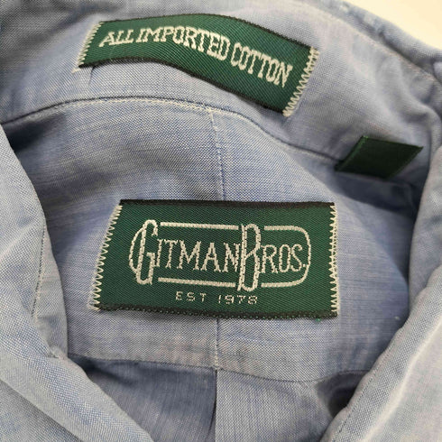 ギットマンブラザーズ GITMAN BROS. USA製 ボタンダウン ポケット長袖シャツ メンズ 16 33