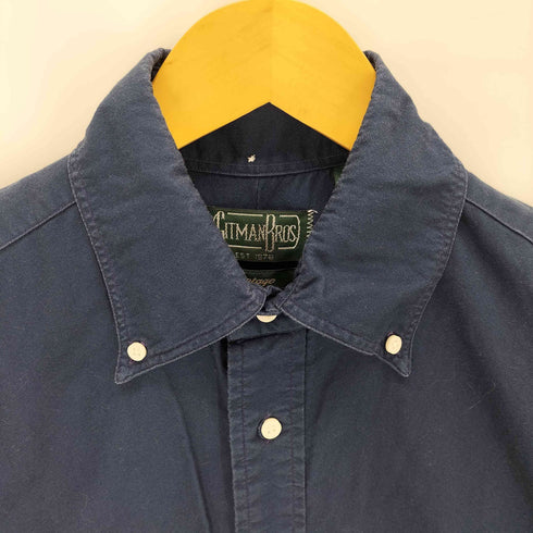 ギットマンブラザーズヴィンテージ GITMAN BROS VINTAGE USA製 ボタンダウン コットンツイル ポケット長袖シャツ メンズ L