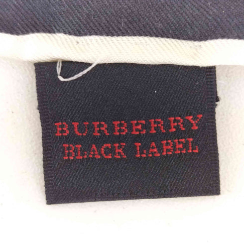 バーバリーブラックレーベル BURBERRY BLACK LABEL シルク100 千鳥格子柄 ハンカチ メンズ
