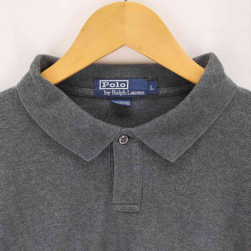 ポロバイラルフローレン Polo by RALPH LAUREN スモールポニー刺繍 長袖ポロシャツ メンズ L
