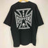 90~00s USA CHOPPERS メキシコ製 JERZEESボディ アイアンクロス スカルプリント クルーネック 半袖Tシャツ メンズ import:XL