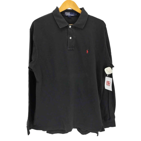 ポロバイラルフローレン Polo by RALPH LAUREN スモールポニー刺繍 長袖ポロシャツ メンズ L