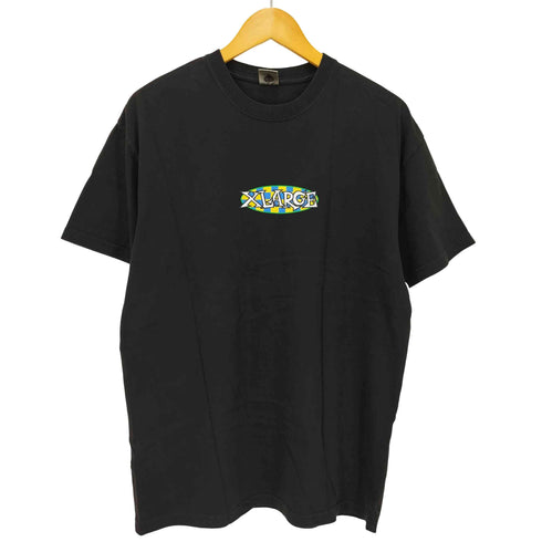 エクストララージ XLARGE チェッカー オーバル ロゴ 半袖 Tシャツ メンズ import:M