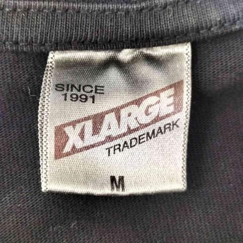 エクストララージ XLARGE チェッカー オーバル ロゴ 半袖 Tシャツ メンズ import:M