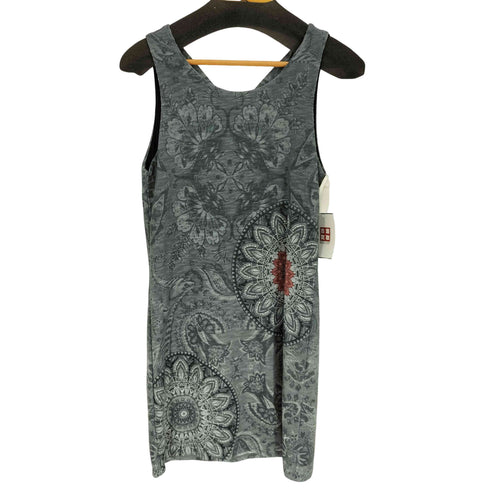 デシグアル Desigual VEST_EVAS ROJOS GRISES ノースリーブワンピース レディース EUR M