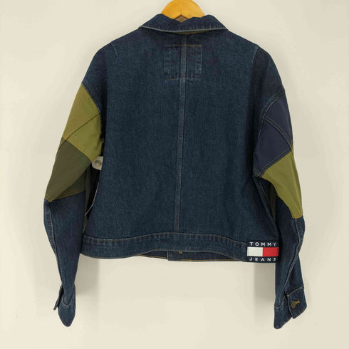 トミージーンズ tommy jeans ブロックパネルデニムジャケット メンズ import:M
