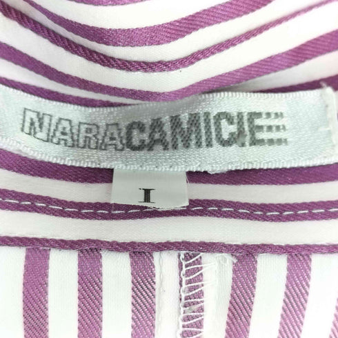 ナラカミーチェ NARACAMICIE フリル ストライプ ブラウス レディース 1