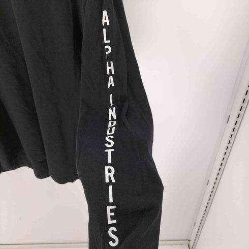 アルファインダストリーズ ALPHA INDUSTRIES プリント ロングスリーブカットソー BIG SIZE メンズ 4L