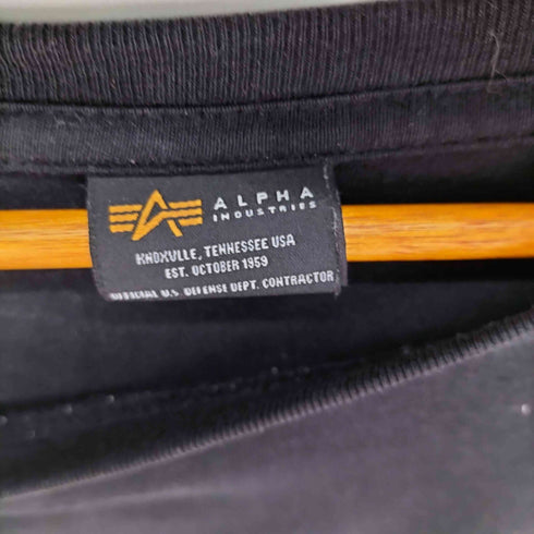 アルファインダストリーズ ALPHA INDUSTRIES プリント ロングスリーブカットソー BIG SIZE メンズ 4L