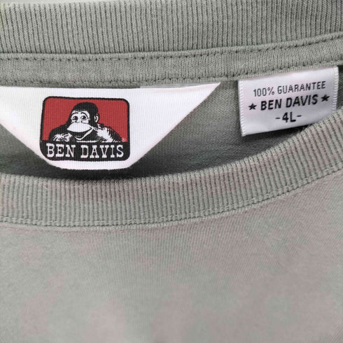 ベンデイビス BEN DAVIS バックプリント クルーネックTシャツ BIG SIZE メンズ 4L
