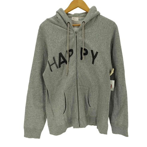 エヌハリウッド N.HOOLYWOOD HAPPY プリント ジップアップパーカー メンズ M