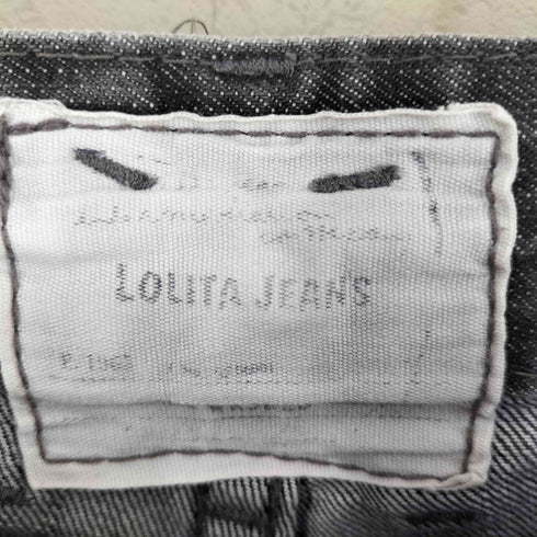 LOLITA JEANS ロリータ クロップド丈 ダメージ加工 ポケットワッペン デニム パンツ Y2K レディース S
