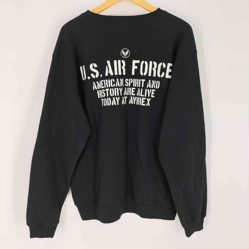アヴィレックス AVIREX U.S.AIR FORCE プリントクルーネックスウェット メンズ JPN:XL