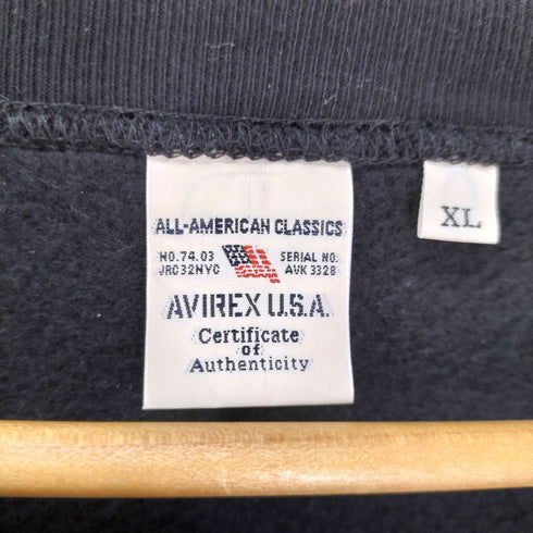 アヴィレックス AVIREX U.S.AIR FORCE プリントクルーネックスウェット メンズ JPN:XL