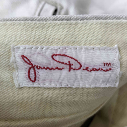 James Dean 2051 ボタンフライ M-43型 ノータック コインポケット ワイド チノパンツ メンズ 32×33