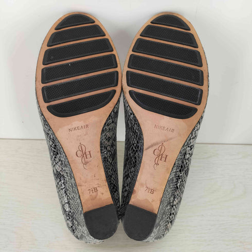 コールハーン COLE HAAN パイソン柄 オープントゥ パンプス レディース US:7.5B