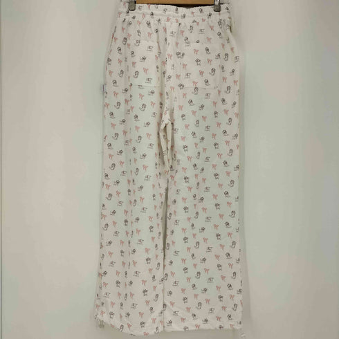 AMES WORLDWIDE 25ss MARIE PATTERN PANTS WHITE レディース FREE