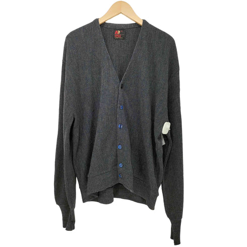 アーノルドパーマー Arnold Palmer 70-80s USA製 メランジ アクリルニット カーディガン メンズ import:XL