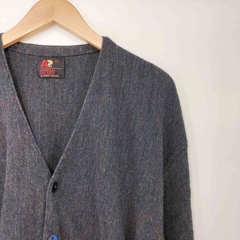 アーノルドパーマー Arnold Palmer 70-80s USA製 メランジ アクリルニット カーディガン メンズ import:XL