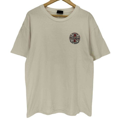 インディペンデント INDEPENDENT 90~00s NHSタグ メキシコ製 アイアンクロス プリント クルーネック 半袖Tシャツ メンズ import:L