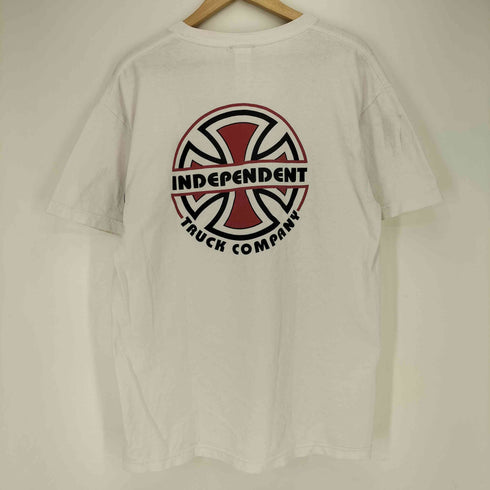 インディペンデント INDEPENDENT 90~00s NHSタグ メキシコ製 アイアンクロス プリント クルーネック 半袖Tシャツ メンズ import:L