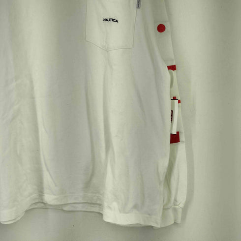ノーティカ NAUTICA 袖ロゴ刺繍 ロングスリーブカットソー メンズ JPN:XL