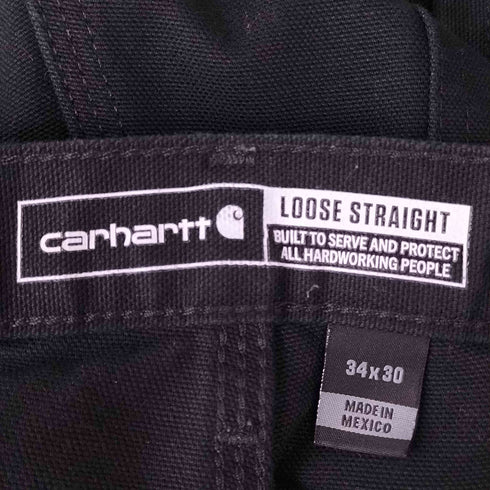 カーハート Carhartt LOOSE STRAIGHT US企画 ウォッシュドダック ダブルニー ペインターパンツ メンズ 34×30