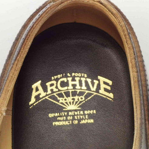 ARCHIVE TOKYO LEWIS Type Derby Work Boots Horsebutt leather ホースバット メンズ 7 1/2