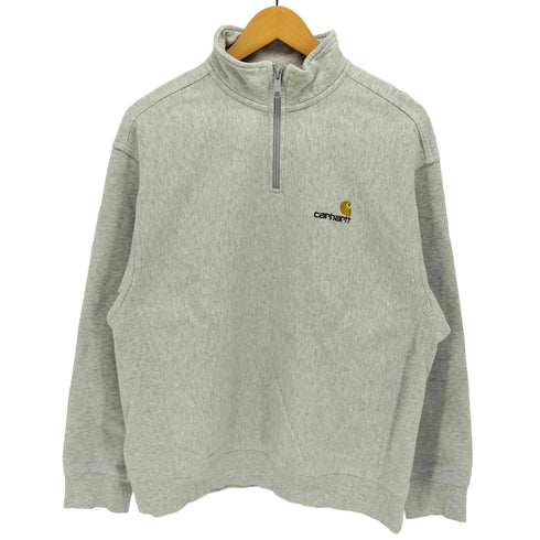 カーハートワークインプログレス Carhartt WIP HALF ZIP AMERICAN SCRIPT SWEAT ハーフジップ アメリカン スクリプト スウェットシャツ メンズ import:M