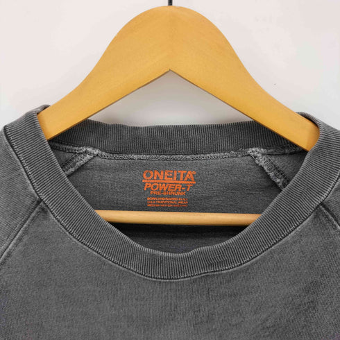 オニータ ONEITA PRE-SHRUNK POWER-T クルーネック L/S Tシャツ メンズ import:M